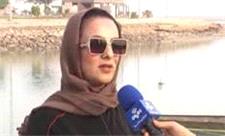 بانوی سنندجی رکورد گینس را شکست/ 12 کیلومتر شنا در خلیج فارس با دستان بسته!