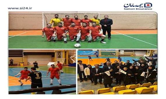 کسب عنوان چهارمی تیم فوتسال بیمه سامان در جمع بیمه گران