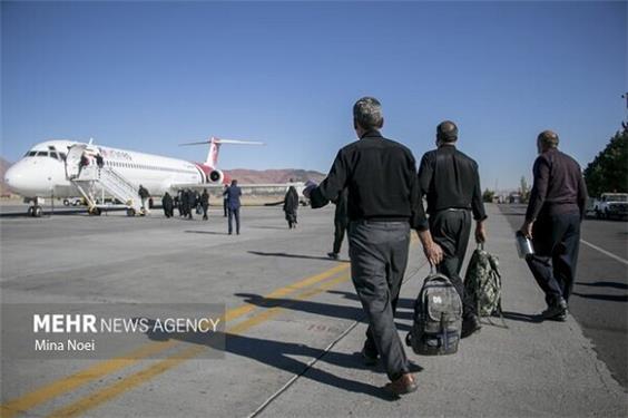 برقراری 18 پرواز اربعین حسینی از مبداء فرودگاه شیراز به نجف اشرف