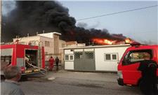 آتش سوزی گسترده در شهرک صنعتی شیراز مهار شد