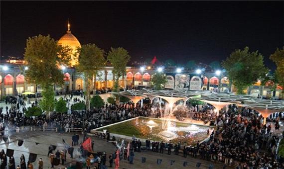 لاله‌گردانی شام غریبان حرم شاهچراغ(ع) شیراز