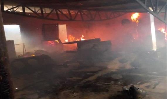 زنده‌زنده سوختن یک مرد در آتش‌سوزی کارگاه ذوب قیر اسلامشهر