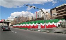 نصب بیش از 6هزار متر ریسه پارچه‌ای پرچم در معابر منطقه شش