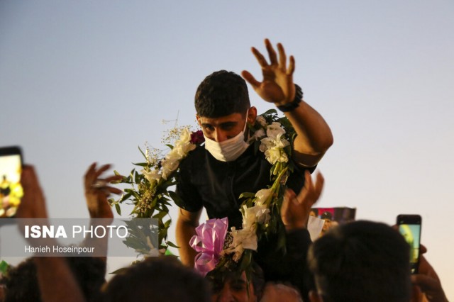 استقبال از قهرمانان طلایی مسابقات جهانی کشتی - شیراز