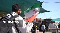 اهتزار پرچم مقدس کشورمان در طریق الحسین