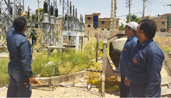 مدیریت فوری حادثه در ایستگاه برق سراج شیراز