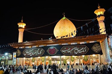 سومین حرم اهل بیت (ع) غرق در عزای امام رضا (ع)