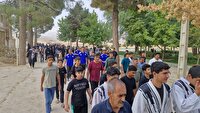 برگزاری همایش پیاده روی عمومی در بیضا