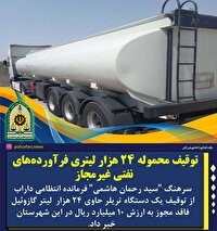 کشف ۲۴ هزار لیتر سوخت قاچاق در داراب