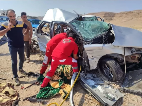 دو فوتی در تصادف محور شیراز - جهرم
