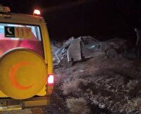 واژگونی خودرو در جاده نی ریز به بختگان با سه مصدوم