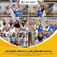 درخشش تکواندوکاران فارس در مسابقات بین‌المللی کوکیوان کاپ