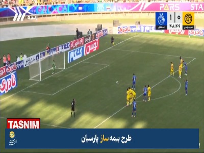 گل دوم استقلال به فجرسپاسی توسط سعید سحرخیزان