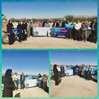 حضور کاروان ترویج بهره وری کشاورزی در آباده