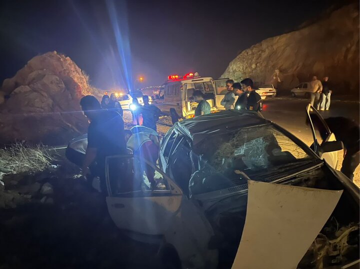 تصادف سه خودرو در جاده رستم-یاسوج، ۹ مصدوم برجای گذاشت