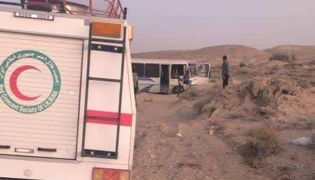 واژگونی مینی‌بوس در جاده نی‌ریز به سیرجان با ۳ مصدوم