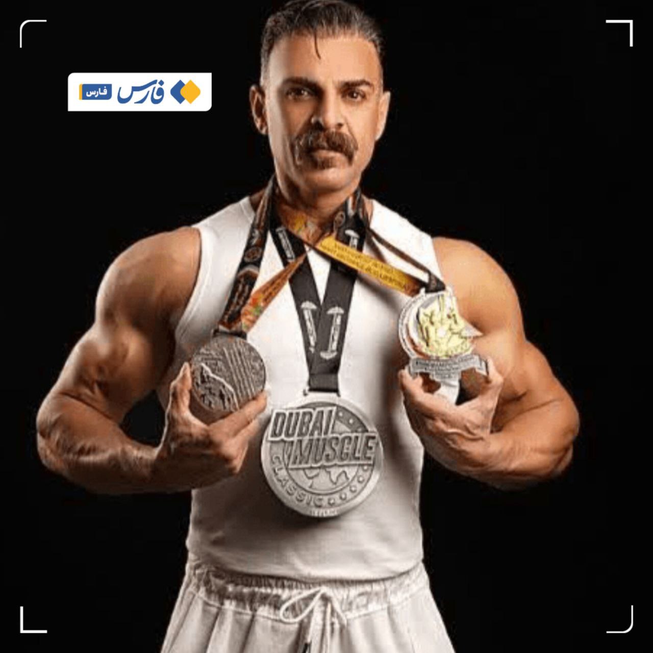 مدال طلای مسابقات جهانی ماسل شو به یک ورزشکار کازرونی رسید