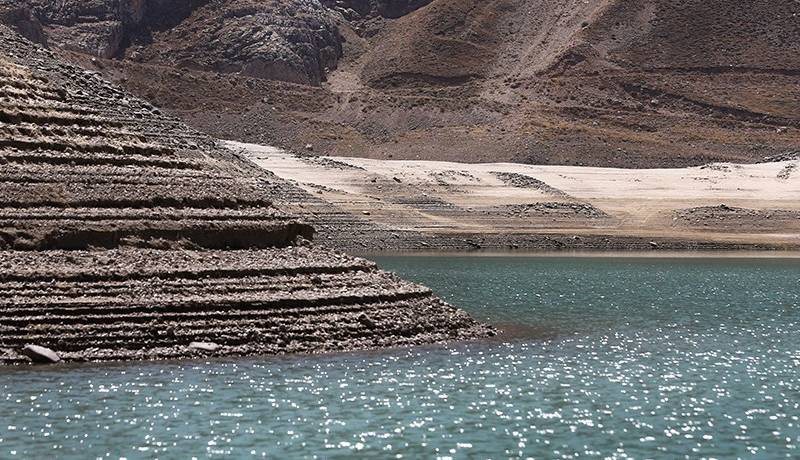 تصاویری از خشکسالی بی‌سابقه در سد لار