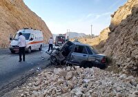 شش مصدوم در برخورد دو خودرو سواری