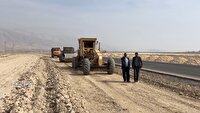 اجرای طرح تعریض جاده در شهرستان مُهر