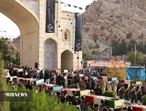 شیراز میزبان پیکر پاک ۱۶ شهید گمنام