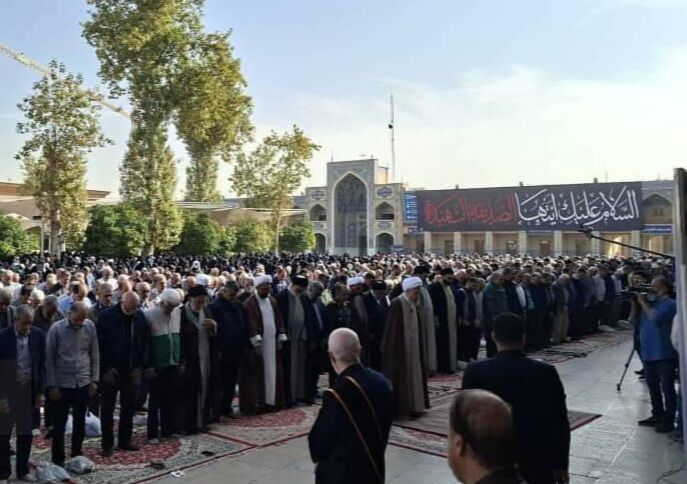 اقامه نماز باران در حرم شاهچراغ(ع)