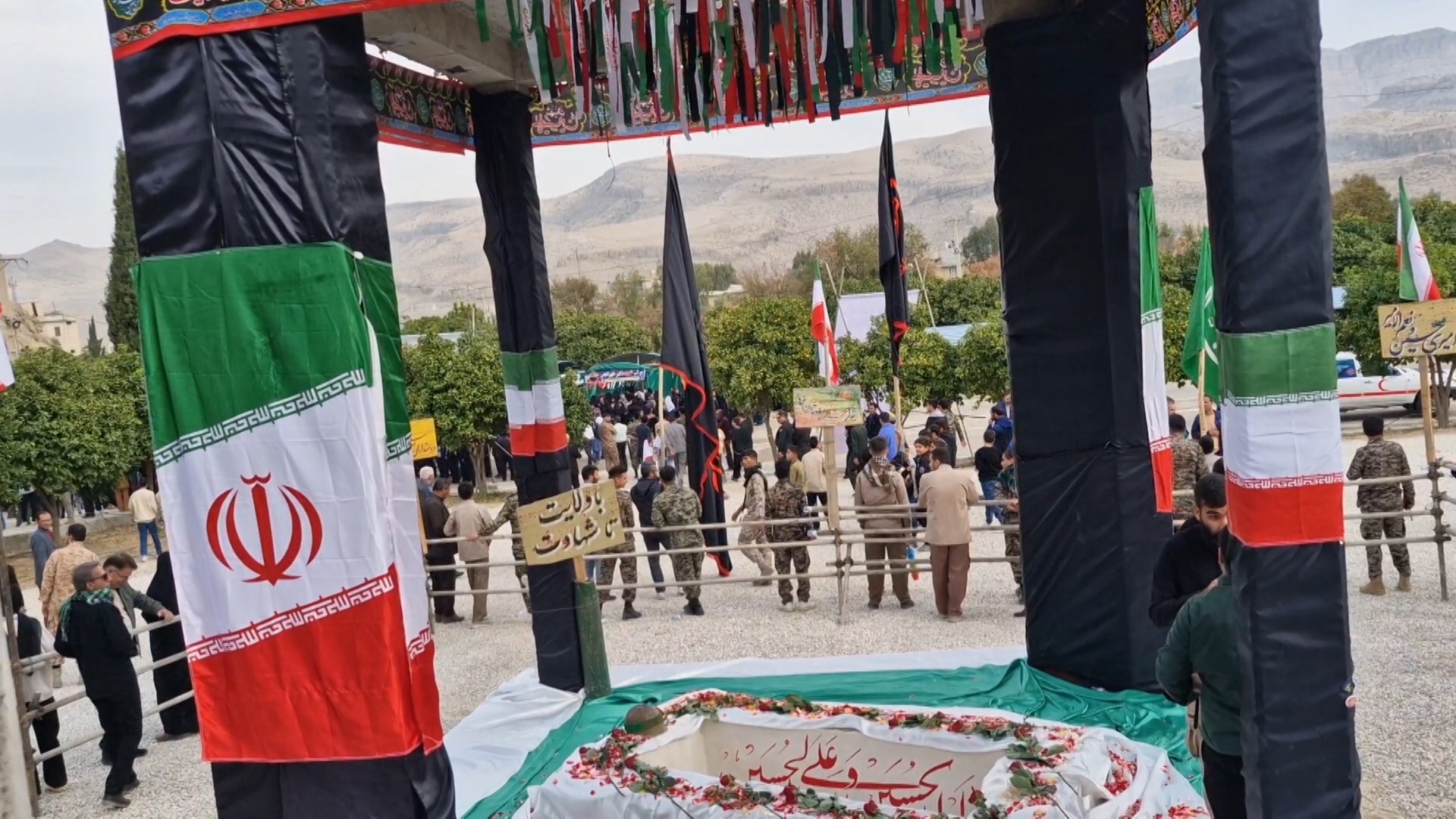 تشییع پیکر شهید گمنام در ممسنی