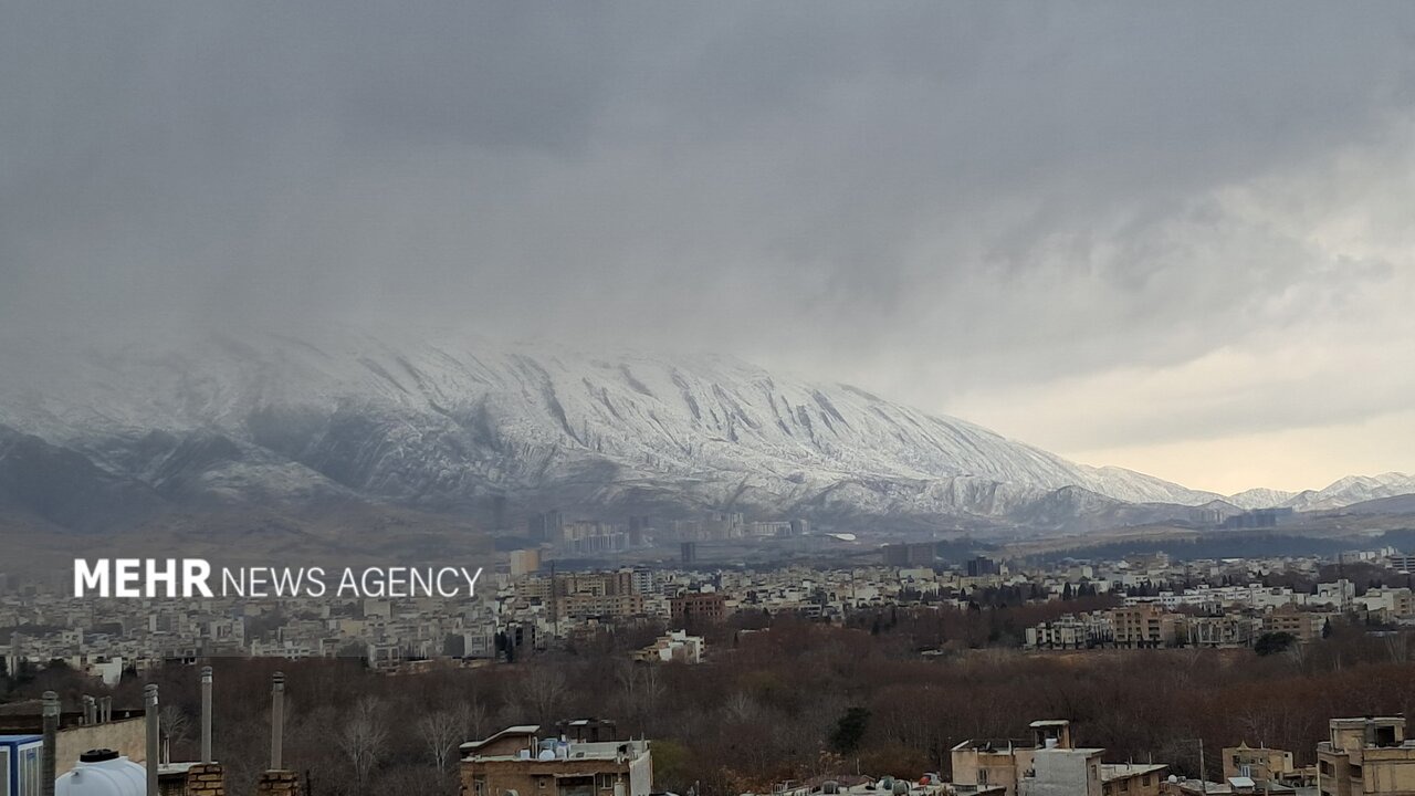 سفیدپوش شدن کوه‌های اطراف شیراز