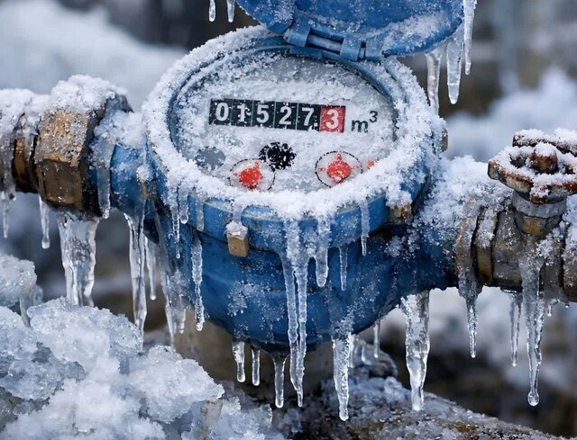 هشدار در مورد یخ‌زدگی کنتورهای آب