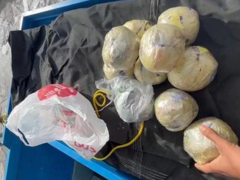 کشف توپی های تریاک در دل بار خیار سبز