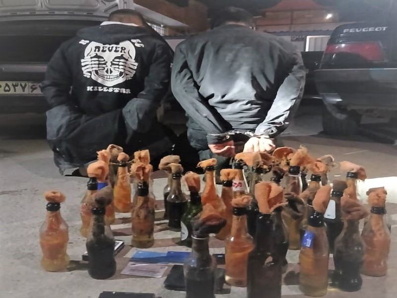 کشف ۳۵ کوکتل مولوتف و دستگیری ۲ متهم خرابکار در اعتراضات اخیر کوار