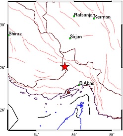 زمین‌لرزه‌ ۳.۸ ریشتری در دُرز فارس