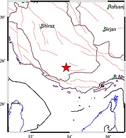 زلزله ۳/۴ ریشتری اوز فارس را لرزاند