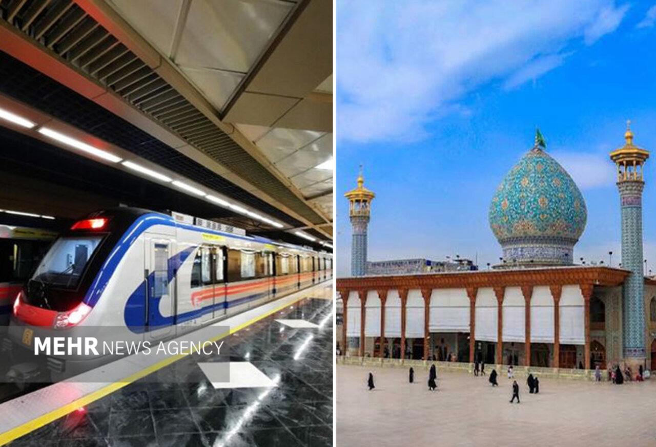 تکمیل فاز اجرایی دسترسی‌های مترو شیراز به حرم شاهچراغ(ع)
