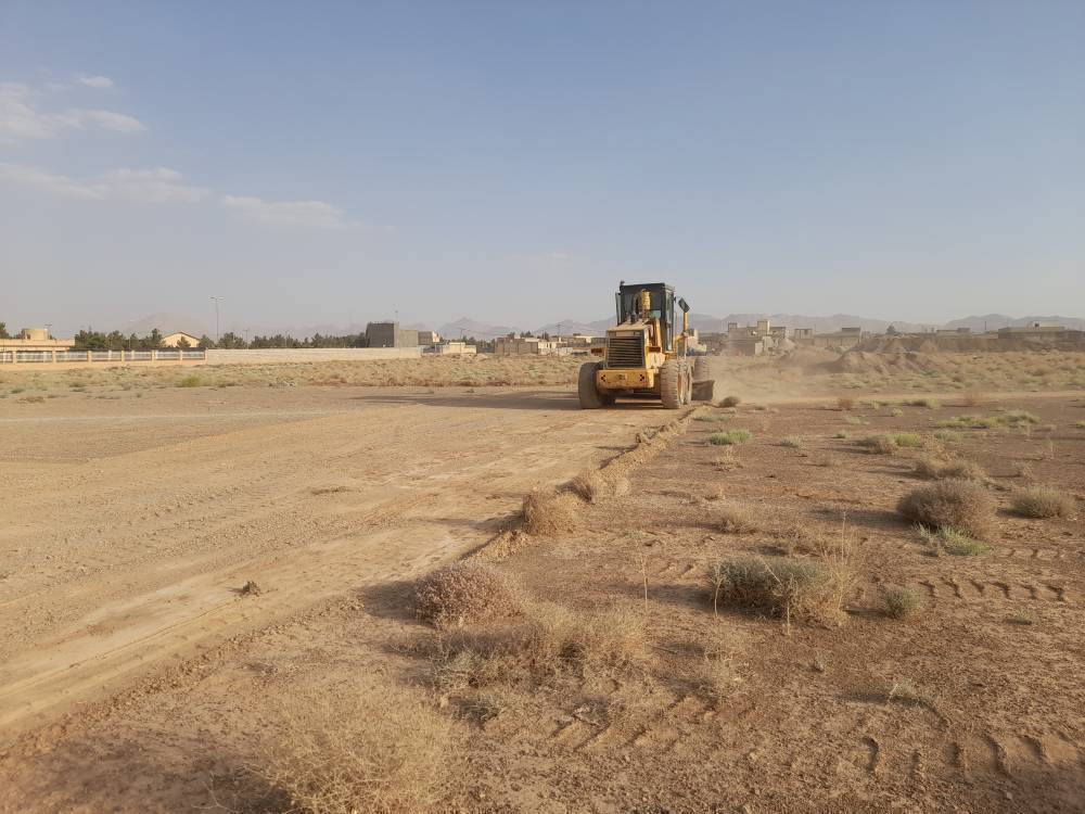 آغاز طرح زیرسازی محل فرود بالگرد در شهر ایزدخواست آباده