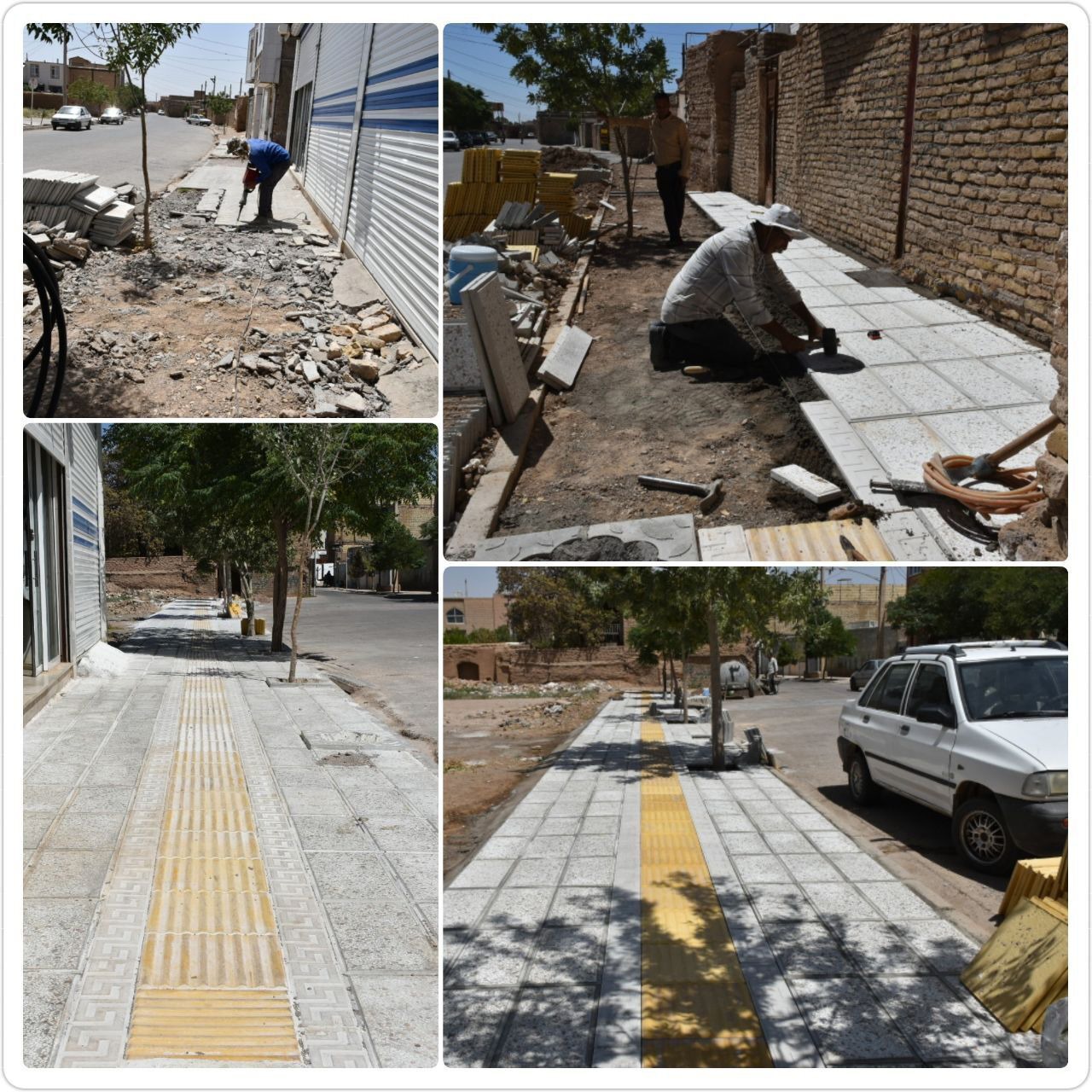 اجرای دو طرح عمرانی در شهر بهمن شهرستان آباده