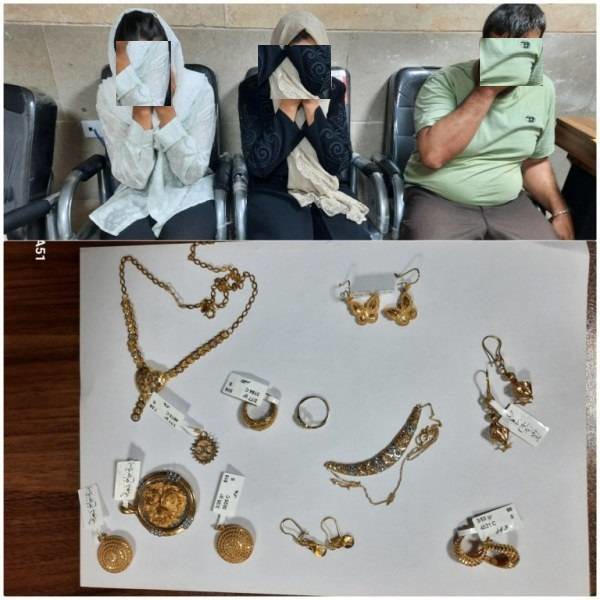 دستگیری سارقان خانوادگی طلا در شهرستان مرودشت