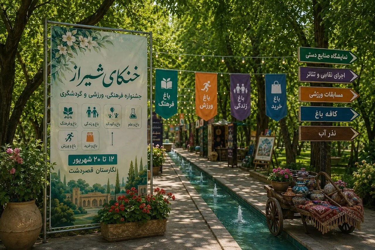 خُنکای شیراز در دل باغ‌های قصردشت