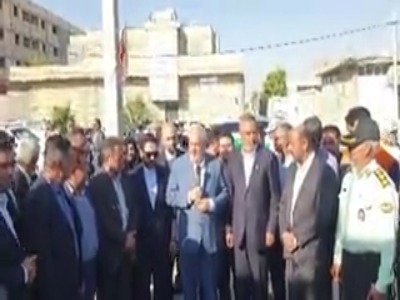 آغاز عملیات اجرایی فاز جدید شبکه فاضلاب جهرم با حضور وزیر نیرو